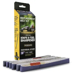 Work Sharp WSSA0002705 6 Pack Replacement Belt Kit suits WSKTS & WSKTS-KO